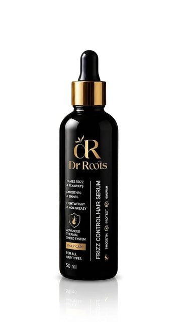 Dr Roots Frizz Control Hair Serum – Tames Frizz & Shines for All Hair Types (50 ml)